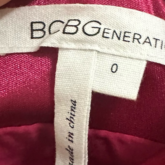 BCBG Satin Dress One Shoulder Pink - Picture 2 of 4